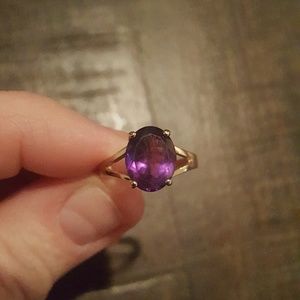 Amethyst 10K Gold Ring Size 6